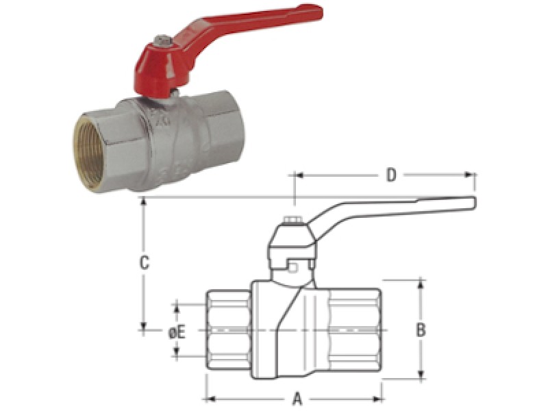 VALVOLA A SFERA FF 3/8 A LEVA EVOLUTION