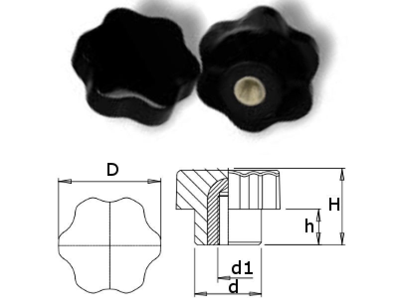 VOLANTINO FEMMINA 6/7 LOBI M10 (VB/60)