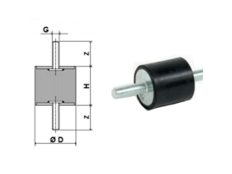 ANTIVIBRANTE M-M M8 MM.30X20