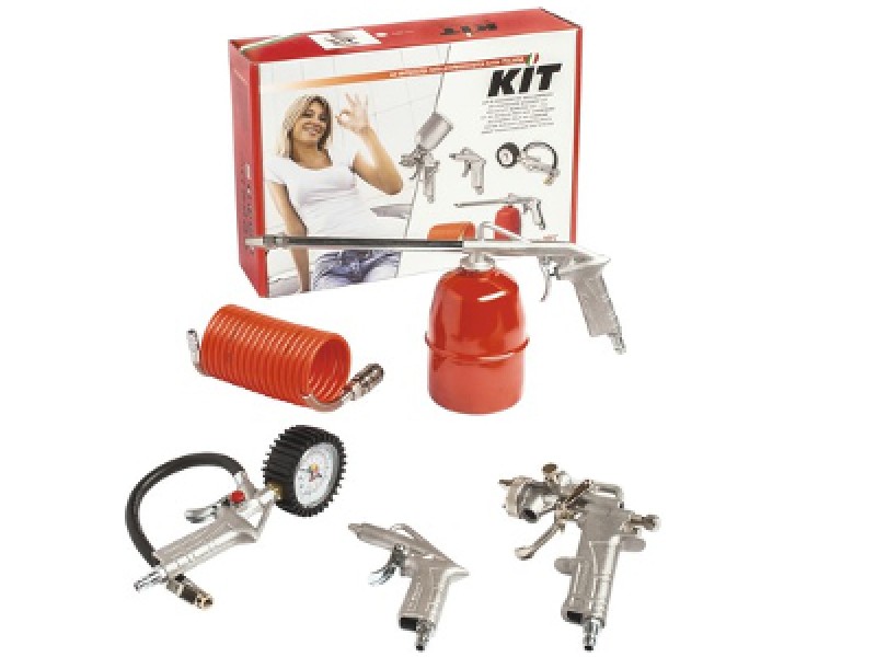 KIT PISTOLE E ACCESSORI ARIA X COMPRESSORE