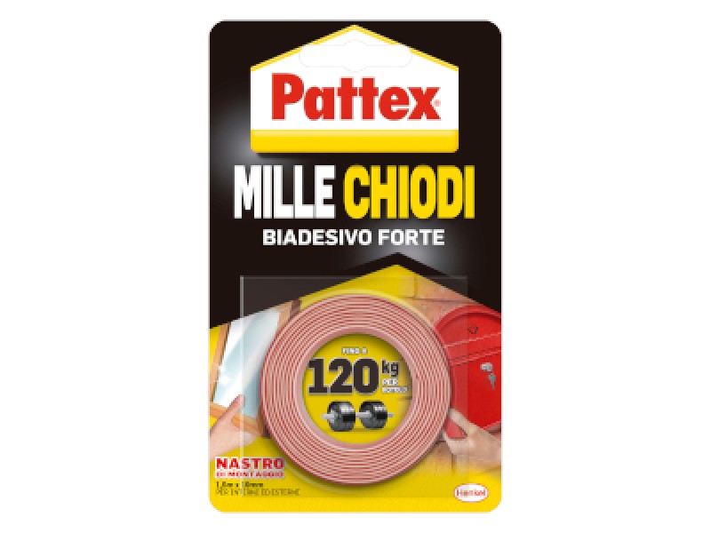 NASTRO 1000 CHIODI BIADESIVO MM.19 MT.1,5 PATTEX