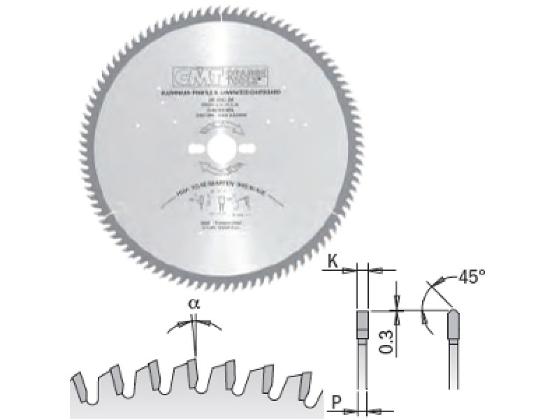 LAMA X MATERIALI NON FERROSI D.300 SP.32 F 32 DENTI 96