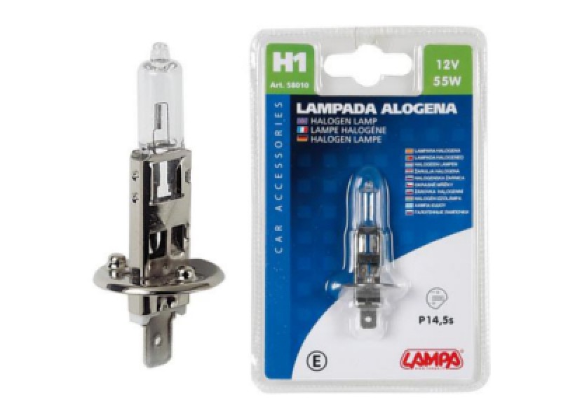 LAMPADA ALOGENA H1 55W 12V P14,5S 58010