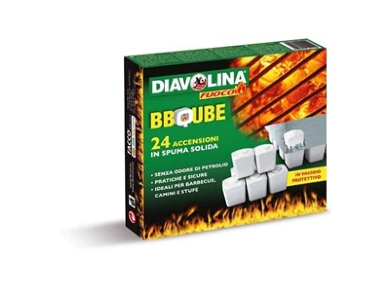 DIAVOLINA BBQUBE IN SPUMA 24 CUBI