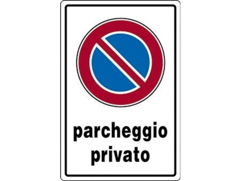 CARTELLO ALL. MM.300X200 PARCHEGGIO PRIVATO