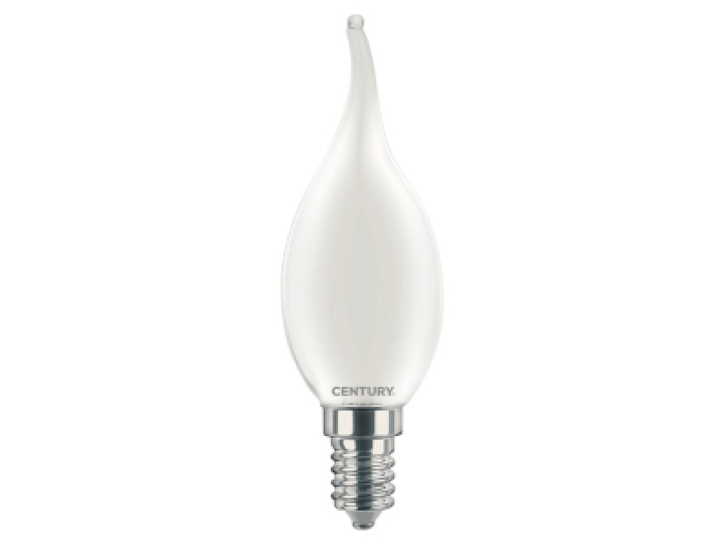 LAMPADINA COLPO DI VENTO SMERIGLIATA A LED INCANTO 4W E14 470 LUMEN 3000K SATEN