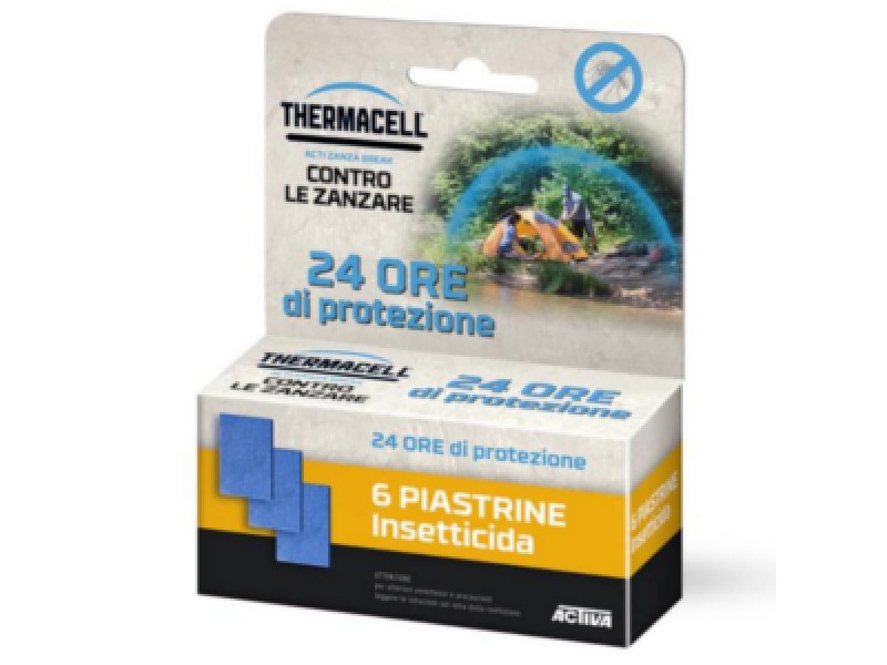 RICARICA 24 ORE PIASTRINE PZ.6 X BACK PACKER THERMACELL