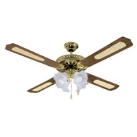 VENTILATORE A SOFFITTO CM.130 4 PALE C/LUCE PANAMA ART.EV027 @